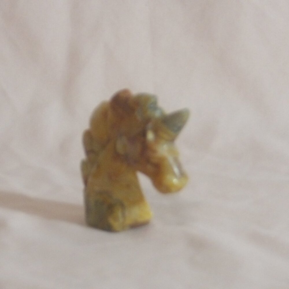 Multicolor AGATE Unicorn Carving • Polished Crystal Figurine • Stone Sculpture - Picture 8 of 8